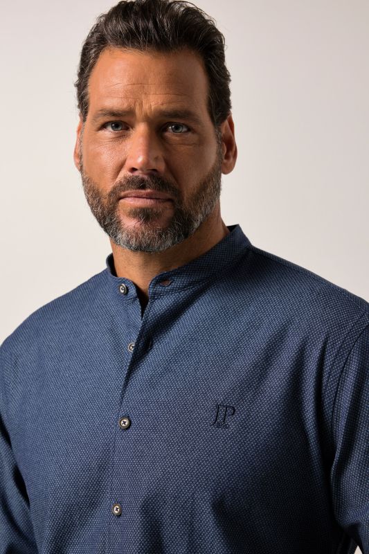 Chemise traditionnelle JP 1880, manches longues et col officier, coupe Modern Fit - jusqu'au 8&nbsp