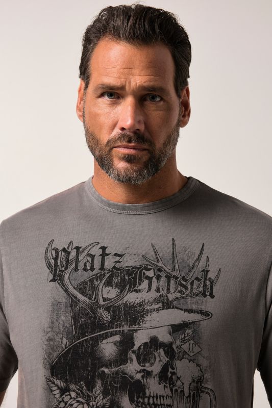 T-shirt JP 1880, manches courtes et col rond, style bavarois traditionnel - jusqu'au 8 XL