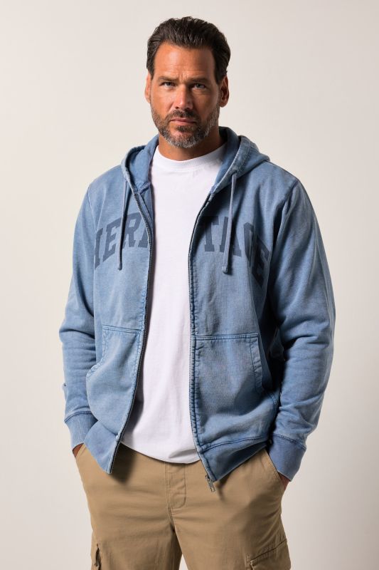 Veste en molleton JP 1880 style vintage, poche kangourou - jusqu'au 8 XL