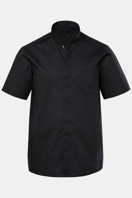 Veste de cuisine JP 1880 à manches courtes, col montant et boutons-pression, coupe Boxy Fit – jusqu'au 8 XL