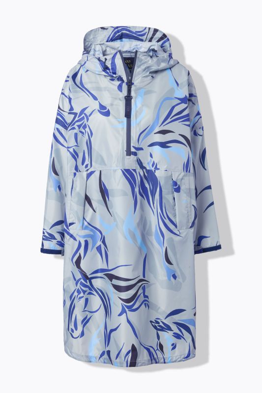 Poncho imperméable unisexe à capuche avec imprimé