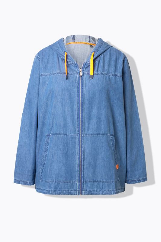 Parka en jean à capuche