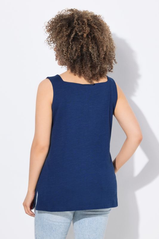Débardeur coupe Slim Fit, décolleté carré, doublure sur le devant