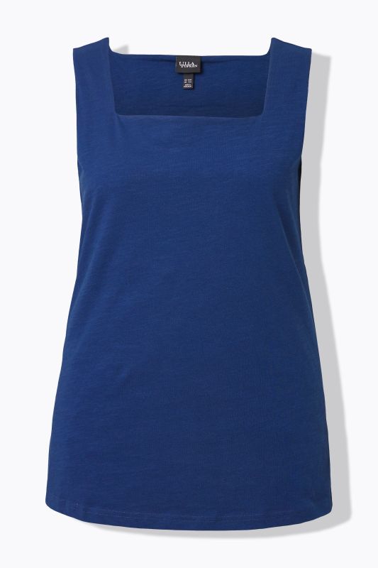 Débardeur coupe Slim Fit, décolleté carré, doublure sur le devant