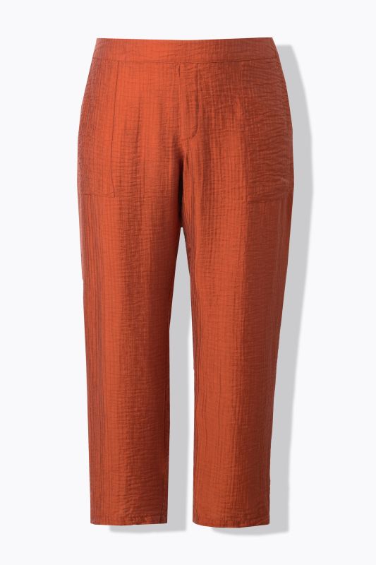 Pantalon Rena en lyocell texturé. Taille confortable
