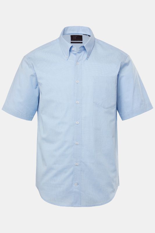 Chemise JP 1880. Manches courtes et col à pointes boutonnées. Coupe Modern Fit - jusqu'au 8 XL