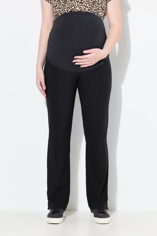 Pantalon Bellieva en bengaline, empiècement extensible au niveau de la ceinture