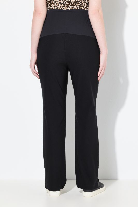 Pantalon Bellieva en bengaline, empiècement extensible au niveau de la ceinture