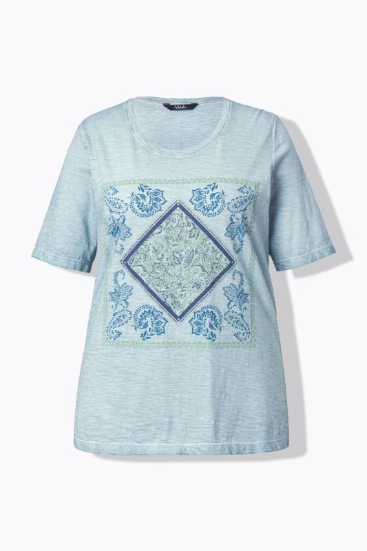 T-shirt à strass, manches courtes et décolleté rond, coupe Classic Fit