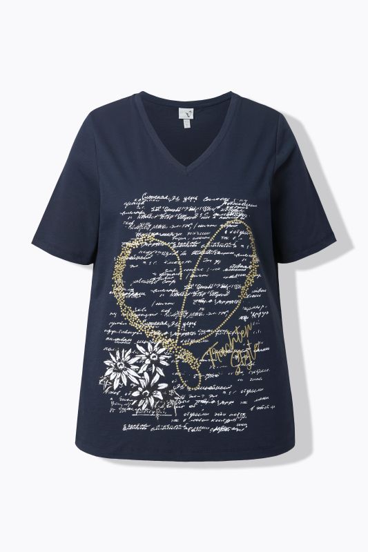 T-shirt motif traditionnel bavarois. Col rond et manches courtes. Coupe Classic