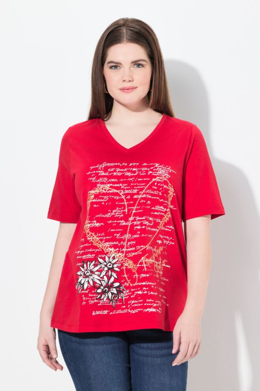 T-shirt motif traditionnel bavarois. Col rond et manches courtes. Coupe Classic