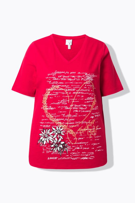T-shirt motif traditionnel bavarois. Col rond et manches courtes. Coupe Classic