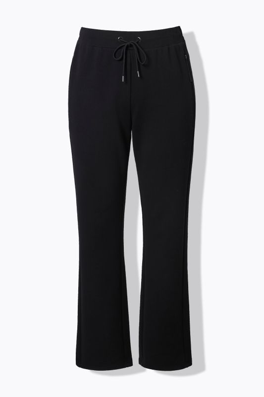 Pantalon en molleton, taille élastique et fausses poches fantaisie