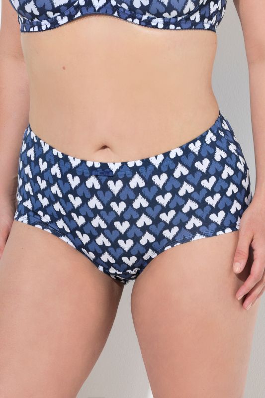 Culottes hipster en lot de 3, motif cœurs/uni