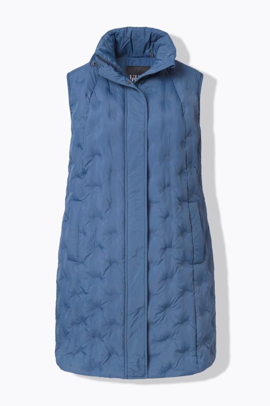 Veste matelassée sans manches HYPRAR, col montant et matière recyclée, coupe évasée