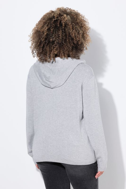 Cardigan à capuche et poche kangourou, motif NYC