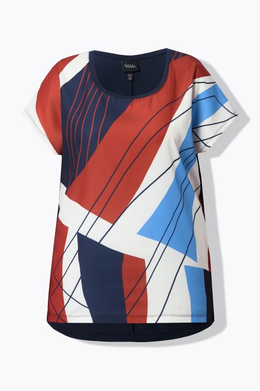 T-shirt oversize. Encolure ronde et manches courtes. Imprimé graphique