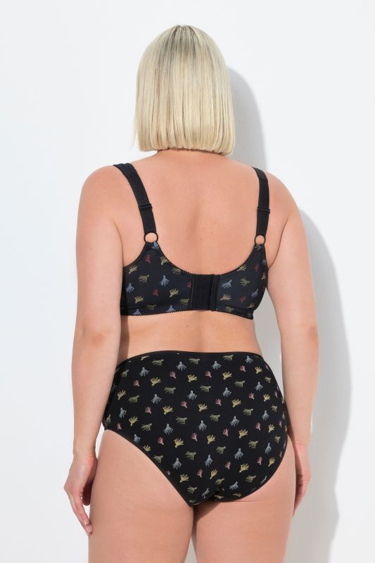 Soutien-gorge de maintien sans armatures, jeu d'imprimés – bonnet C-F