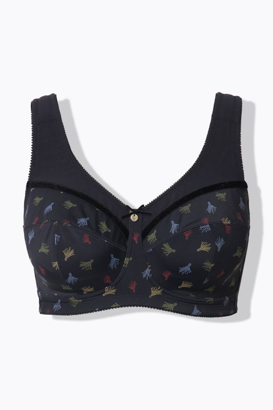 Soutien-gorge de maintien sans armatures, jeu d'imprimés – bonnet C-F