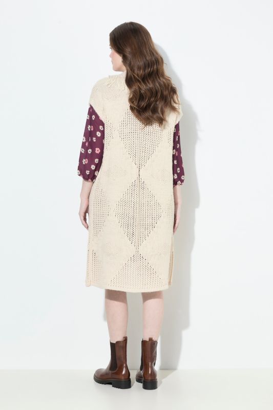 Cardigan long sans manches