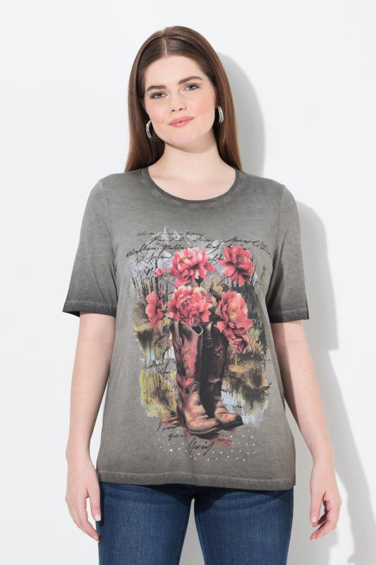 T-shirt motif traditionnel bavarois. Col rond et manches courtes. Coupe Classic