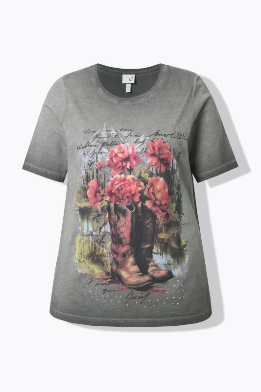 T-shirt motif traditionnel bavarois. Col rond et manches courtes. Coupe Classic