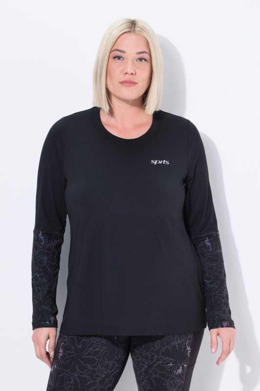 T-shirt technique en matière recyclée, décolleté rond et manches courtes, coupe Classic Fit