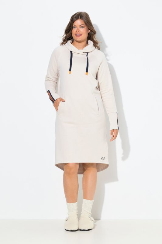 Robe en molleton à capuche, manches longues, OEKO-TEX