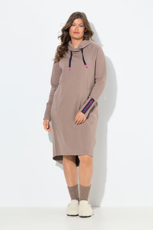 Robe en molleton à capuche, manches longues, OEKO-TEX