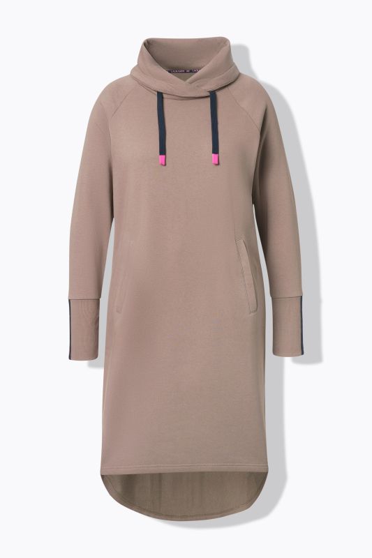 Robe en molleton à capuche, manches longues, OEKO-TEX
