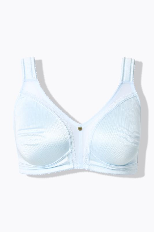 Soutien-gorge minimiseur, sans armatures, satin et dentelle – bonnet C-F