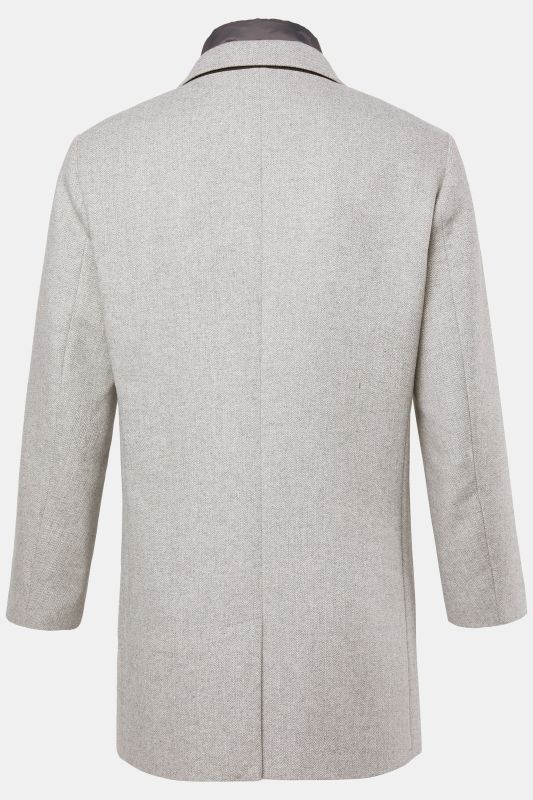 Manteau en laine mélangée JP 1880, empiècement en nylon et col à revers - jusqu'au 7 XL