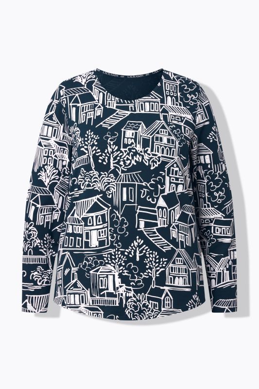 T-shirt manches longues et décolleté rond, OEKO-TEX