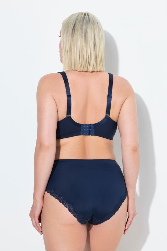 Soutien-gorge à armatures et bonnets souples. Jacquard et dentelle – bonnet B-G