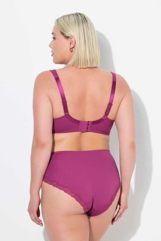 Soutien-gorge à armatures et bonnets souples. Jacquard et dentelle – bonnet B-G