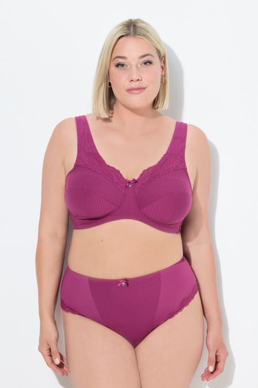 Soutien-gorge de maintien, sans armatures, dentelle - bonnet C-G