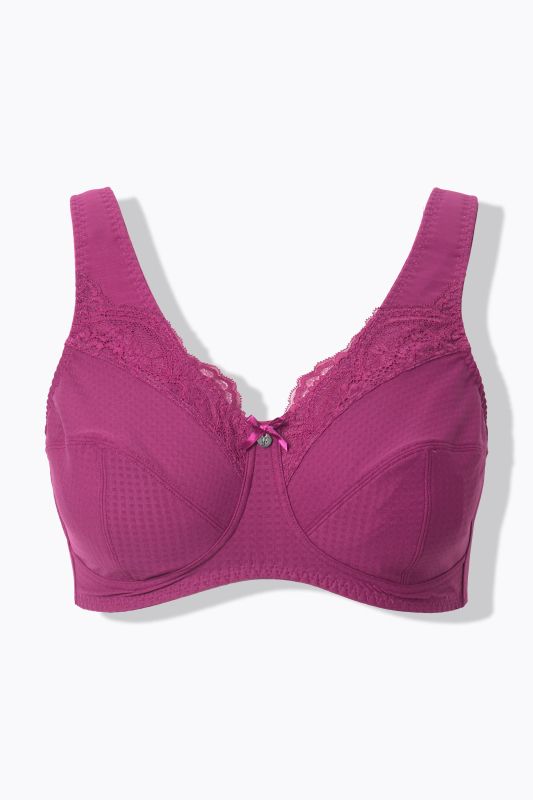 Soutien-gorge de maintien, sans armatures, dentelle - bonnet C-G