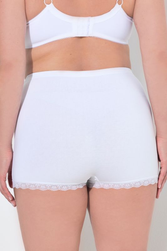 Shorties en lot de 3, liseré en dentelle