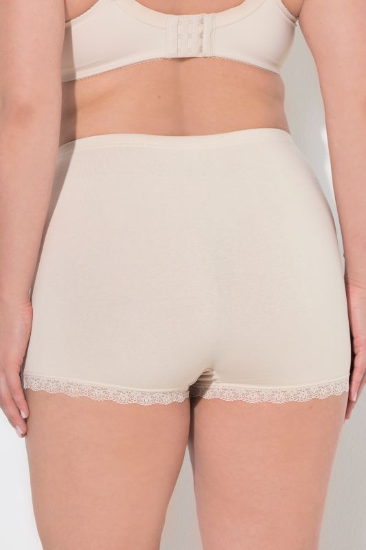 Shorties en lot de 3, liseré en dentelle