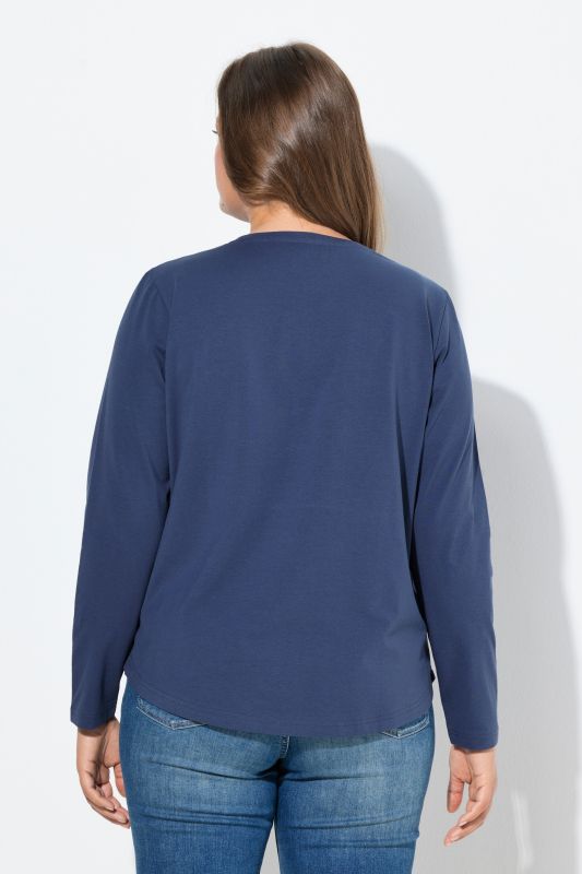 T-shirt manches longues et décolleté rond, OEKO-TEX MIG