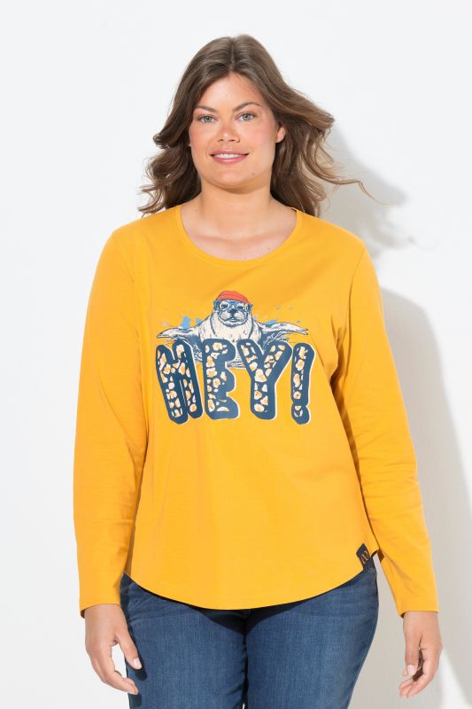 T-shirt manches longues et décolleté rond, OEKO-TEX MIG
