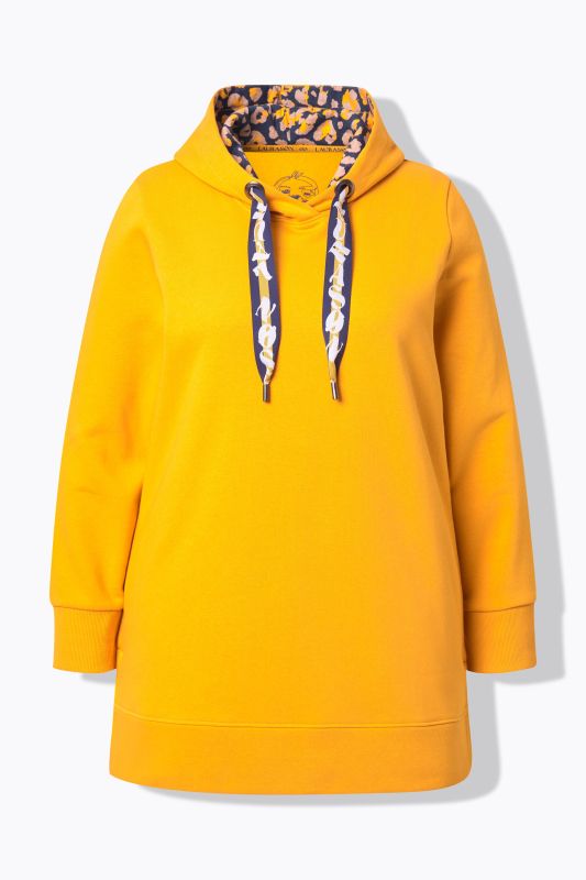 Sweat-shirt long à capuche, manches longues, OEKO-TEX