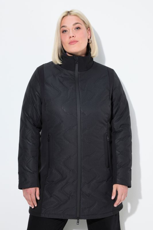 Veste matelassée HYPRAR à capuche, matelassage au laser et empiècements en Softschell