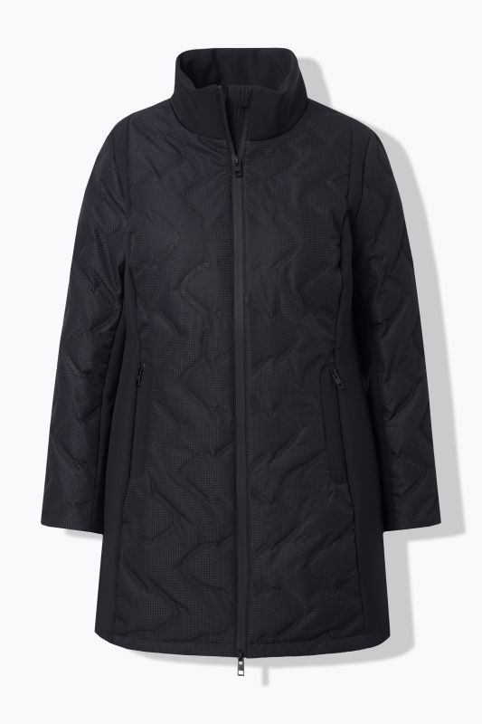 Veste matelassée HYPRAR à capuche, matelassage au laser et empiècements en Softschell