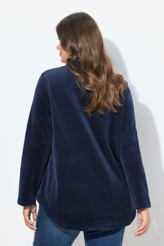 Sweat-shirt col montant et manches longues