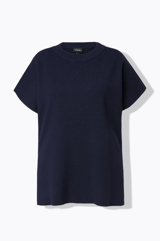 Pull sans manches, coupe oversize, col ras du cou