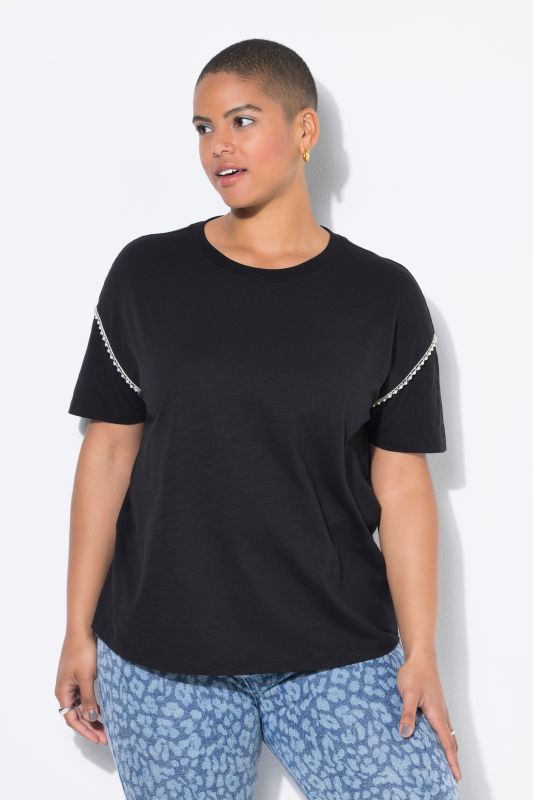 T-shirt coupe Classic Shape, bordure fantaisie