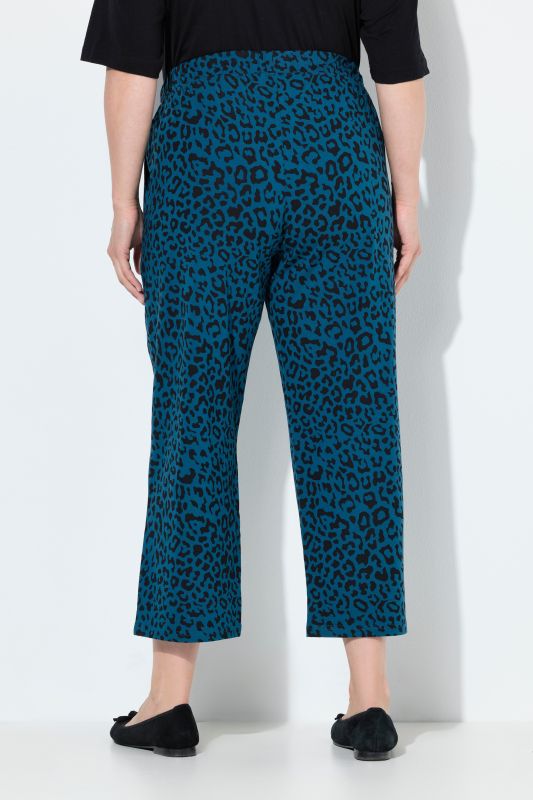 Pantalon 7/8 en jersey. Poches, jambe large et taille élastique