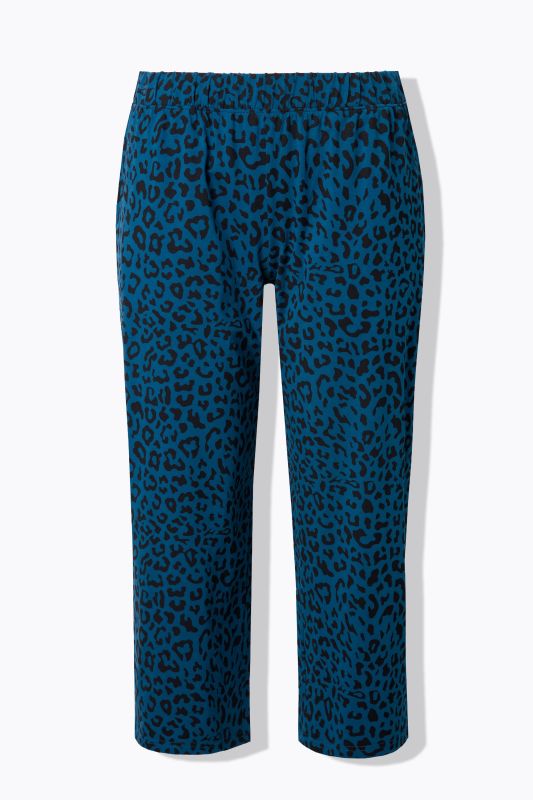 Pantalon 7/8 en jersey. Poches, jambe large et taille élastique