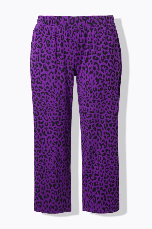 Pantalon 7/8 en jersey. Poches, jambe large et taille élastique